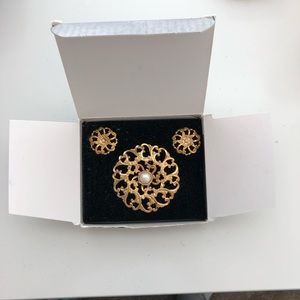 Vintage Avon Earrings and Brooch